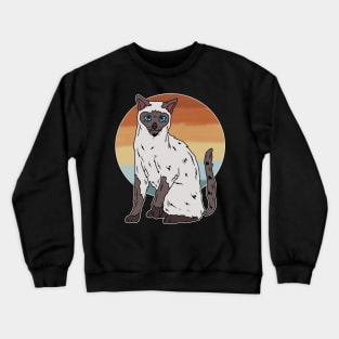 SIAMESE CAT RETRO Crewneck Sweatshirt